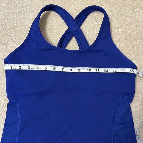 Beautiful Athleta criss cross strap tank top with built in bra royal blu… - Picture 3 of 10